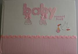 Amazon Com Baby Collection Fabric Baby Girl Record Book