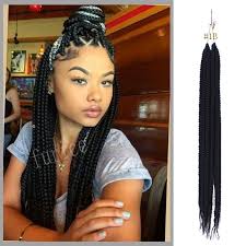 Medium Black And Brown Braids Crochet Box Braids Hair Blonde Hair Extensions 2x Box Crochet Hair Extensions Cu American Hairstyles Braids For Black Women African American Braided Hairstyles