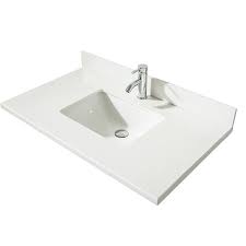 Can white bathroom vanity tops be returned? Gef Bathroom Vanity Countertop 37 In Snow White Quartz 37ctsw Reno Depot
