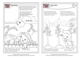 The best free, printable worksheets for kids! Coloring Page Pray A Way Our World My Wonder Studio