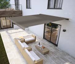 Il est en aluminium thermolaqué comme le reste de l'armature). Store Banne Motorise L 4 80 M X Prof 3 M Avec Coffre Integral Brico Depot