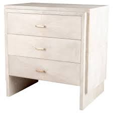 Our expansive bedside table collection provides the perfect bedroom complement. Iconic Bedside Table With Beveled Drawers In Cream Shagreen By R Y Augousti For Sale At 1stdibs