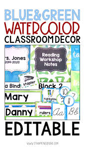 Here are a few questions to ask yourself when picking the perfect location. Calming Watercolor Classroom Decor It Happened In 3rd