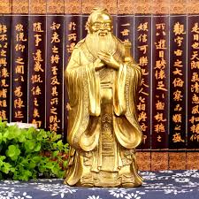Jujuko Teacher's Day gift Confucius statue poses brass Confucius ...