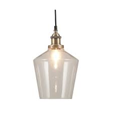 Brass glass pendant lights from shades of light! Emmanuelle 35 125 Clear Pendant Antique Brass