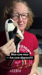 Warm, soft, fun!!! I love these cow slippers— perfect for a breastfeeding