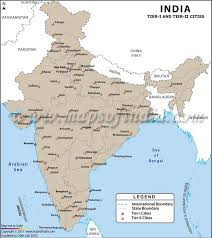 Tier I And Tier Ii Cities Of India Classification Of Indian Cities India Map India States Of India