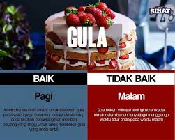 Konsumsi Gula Di Waktu Yang Tepat Tips Makan Sehat Makanan Diet Kesehatan Alami