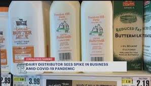 Dairy farmer sees spike in business during pandemic