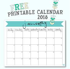 The free monthly template is available in two watercolor design options. January 2018 Calendar Free Printable Live Craft Eat