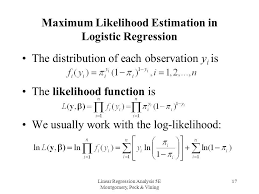 Maximum Likelihood Estimation In Logistic Regressioin Logistic Regression Linear Regression Data Science