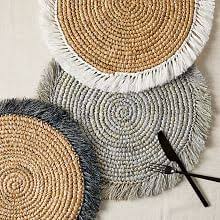 Woven Rattan Placemats In 2020 Woven Placemats Placemats Kitchen Placemats