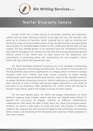 View This Teacher Biography Sample And Get The Inspiration You Need More Samples Here Http Www Biowritingserv Autobiography Writing Writing Services Writing