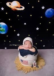 Solar System Photography Backdrop Astronaut Space Galaxy Stars Planets Newborn Photography Boy Space Baby Baby Boy Photos
