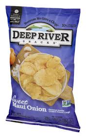 Deep river snacks, potato chips, kettle cooked, sweet maui onion (5 oz). Deep River Snacks Deep River Snacks Kettle Cooked Potato Chips Sweet Maui Onion Hy Vee Aisles Online Grocery Shopping
