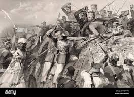 Indian mutiny 1857 lucknow hi-res stock ...