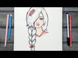 رسم سهل تعليم رسم بنت سهل بطريقة سهلة وبسيطة رسم بنات كيوت youtube art female sketch female