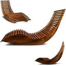chaise longue a bascule en bois transat ergonomique jardin plage terrasse bain de soleil rela lettino prendisole arredamento giardino design prendisole