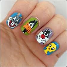Las uñas decoradas para niñas 2018 son un éxito para las mas pequeñas que buscan divertirse pintándose las uñas con diferentes motivos infantiles. Unas Pintadas De Looney Toons Arte De Unas Disney Unas Decoradas Manicura De Unas