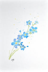 Maybe you would like to learn more about one of these? Watercolor Forget Me Not Flower Painting From Mabartstudio