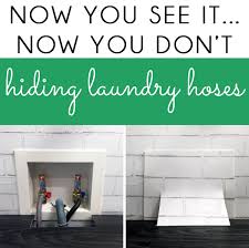 Laundry water valves are able to control the fluid medium well and segregate dust particles and solids from the fuel to deliver enhanced performance. An Easy Way To Hide Laundry Room Faucets Hoses Blue I Style