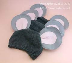 作り方 動物耳キャップ 帽子 子供用 無料型紙工房ことろ 衣装 手作り 子供帽子 帽子 手作り
