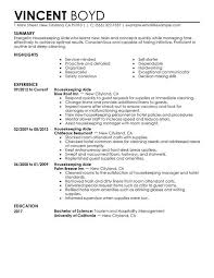 housekeeping resume sample best