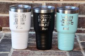 Brandy glass retirement gifts for men wine and good spirits go together, and a fine brandy glass will help make the match perfect. Personalized 30 Oz Tumbler Retirement Gifts For Women Retirement Gift For Man Tumblers Travel Mug