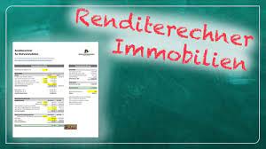 Die rendite wird nach der internen zinsfußmethode (engl. Renditerechner Immobilien Excel Tool Zum Berechnen Deiner Rendite