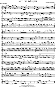 125941314 Careless Whisper Sax Alto Pdf Saxophone Sheet Music Alto Sax Sheet Music Careless Whisper Sax