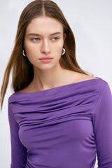 Violet Purple Off The Shoulder Top
