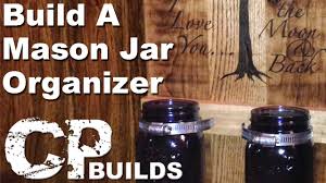 Diy wall sconce from.pallet mason jar. Diy Pallet Wood Mason Jar Organizer Woodworking How To Youtube
