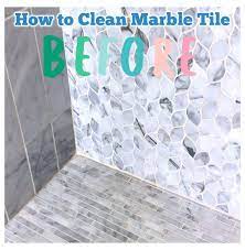 How To Clean Marble Shower Tile Kill Mildew Seal How To Clean Marble Shower Howtocleanmarbleshower Easy Marble Showers Marble Shower Tile Shower Tile
