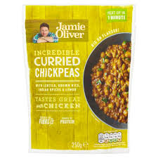 Recipe by jamie oliver, veganising by moi: Jamie Oliver Microwave Ready To Eat Curried Chickpeas 250g Sainsbury S