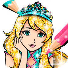 ▶ select free mode coloring, or. Princess Coloring Book Glitter Google Play DÉ TÉtbiqlÉr