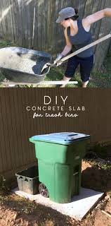How To Lay A Small Concrete Slab For Trash Cans Diy Concrete Slab Concrete Slab Concrete Diy