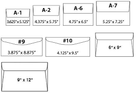 Image Result For Envelope Sizes Us Paper Sizes Chart