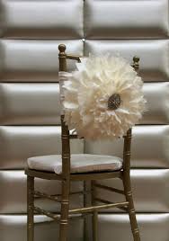 Freya Rosa Large Tulle And Taffeta Flower Chair Back Cover With Brooch Center In Your Col Chiffon Chair Covers Chair Covers Wedding Wedding Chair Decorations