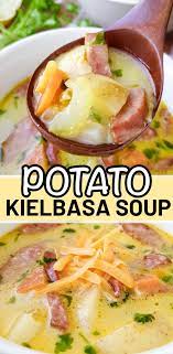Potato Kielbasa Soup In 2021 Homemade Soup Recipe Kielbasa Soup Soup Recipes