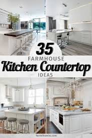 You may also be surprised at how many original and inexpensive ways of decoration you can find by showing a little imagination. 35 Fresh And Modern Farmhouse Kitchen Countertop Ideas