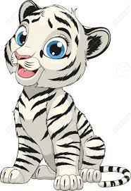 Vector Illustration, Funny White Tiger Cub, Sits Smiling, On White  Background Royalty Free SVG, Cliparts, Vectors, and Stock Illustration.  Image 124281792.