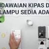 Jika kipas dan lampu mempunyai palam dan bicu, silakan hubungkan dengan memasukkan palam ke dalam bicu. 1