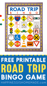 This tutorial explains how to generate bingo cards with bingo maker. Road Trip Bingo Game Free Printable Happiness Is Homemade