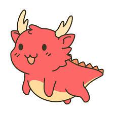 Cute Dragon Zodiac Vector Cartoon Cute Dragon Drawing Cute Dragons Dragon Zodiac