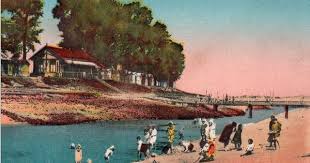 Svss La Plage Et Les Bains De La Ferte Saint Valery Carte Postale Cartes Postales Anciennes