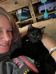 Little Miss Trixie (aka Missy) is the best snuggling buddy 💜 and such a  pretty girl 💕