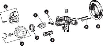 Delta Faucet Company 1600 Series Pressure Balanced Valve Schematics Az Partsmaster