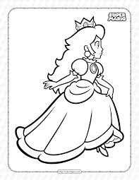 Select from 36752 printable coloring pages of cartoons, animals, nature, bible and many more. Super Mario Princess Peach Pdf Coloring Book