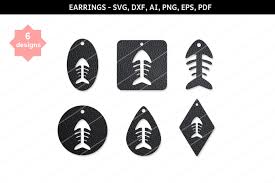 Download Fish Skeleton Earrings Fish Earrings Fish By Paperamaze On Zibbet
