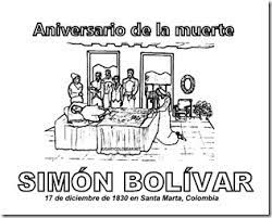Tallece simon bolivar, en ia quinta de san pedro alejandrino, santa marta, colombia. 17 De Diciembre Aniversario De La Muerte De Simon Bolivar Dibujos Para Pintar Colorear Imagenes